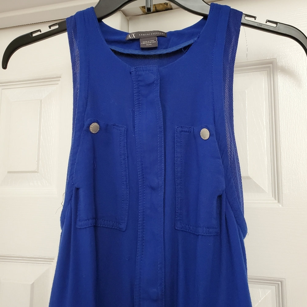 AX Armani Exchange Royal Blue Pants Jumpsuit